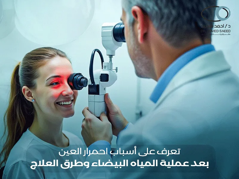 احمرار العين بعد عملية المياه البيضاء