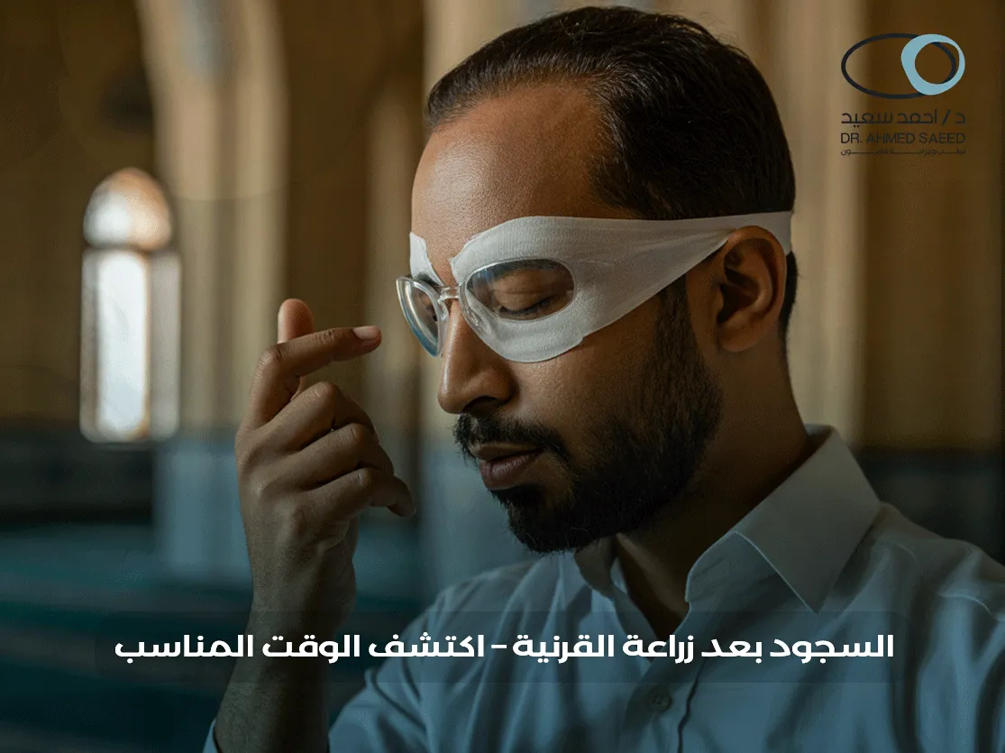 السجود بعد زراعة القرنية