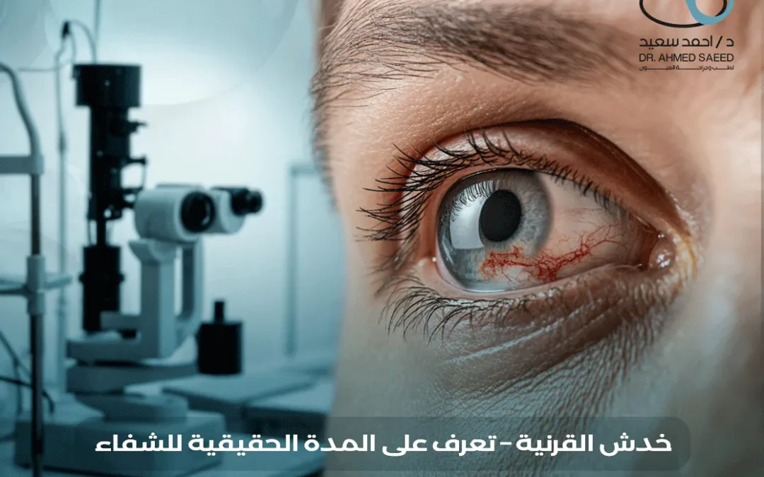 مدة شفاء خدش القرنية