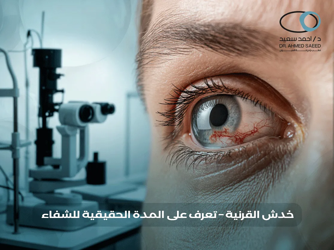 مدة شفاء خدش القرنية