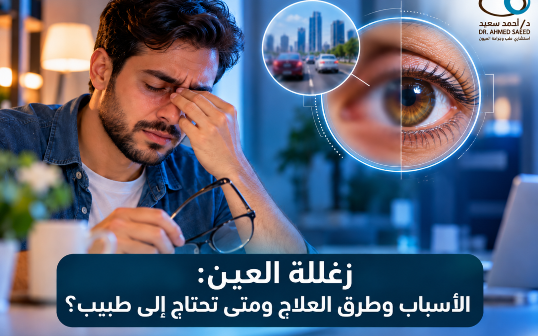 زغللة العين الأسباب وطرق العلاج ومتى تحتاج إلى طبيب؟