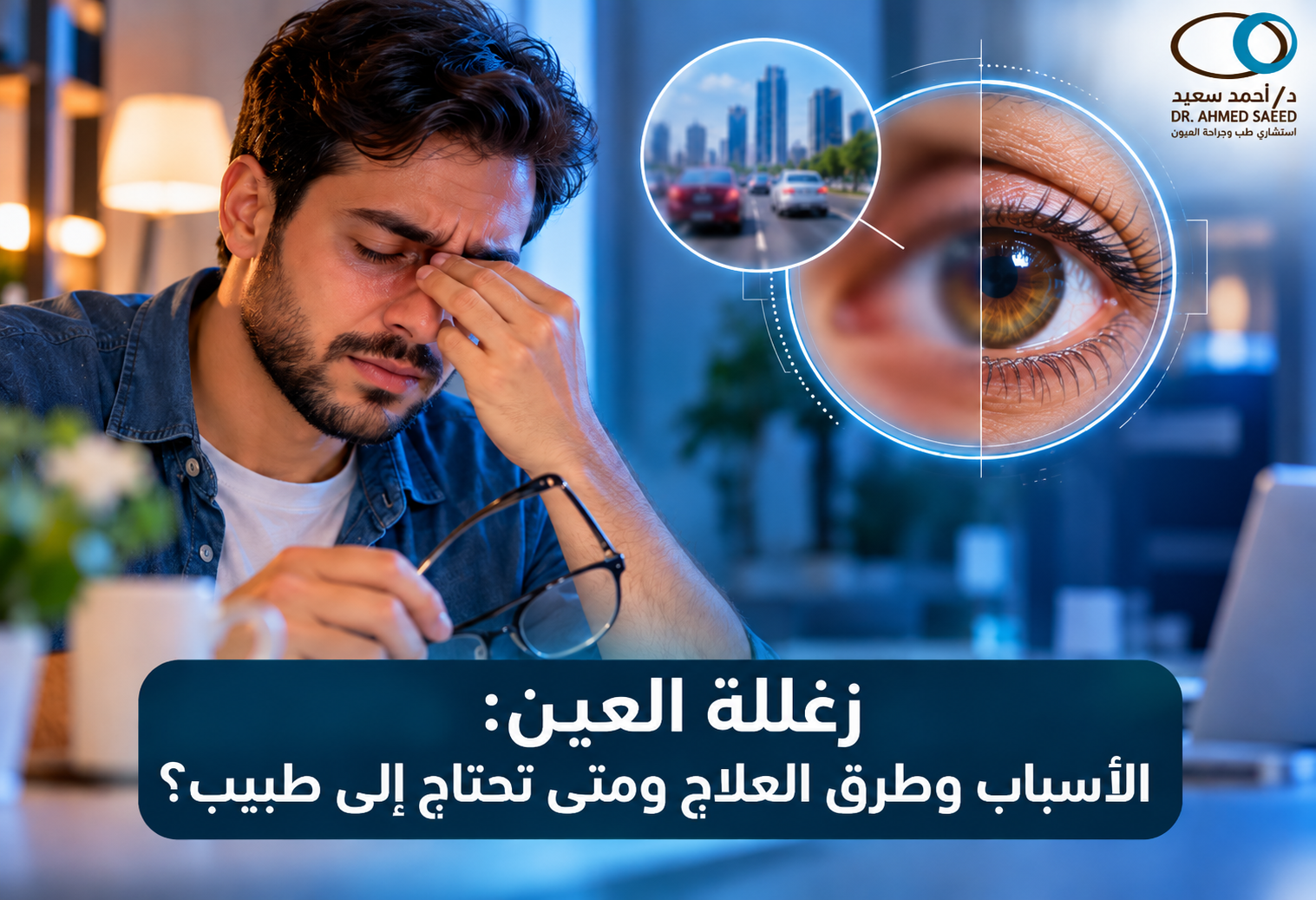 زغللة العين الأسباب وطرق العلاج ومتى تحتاج إلى طبيب؟