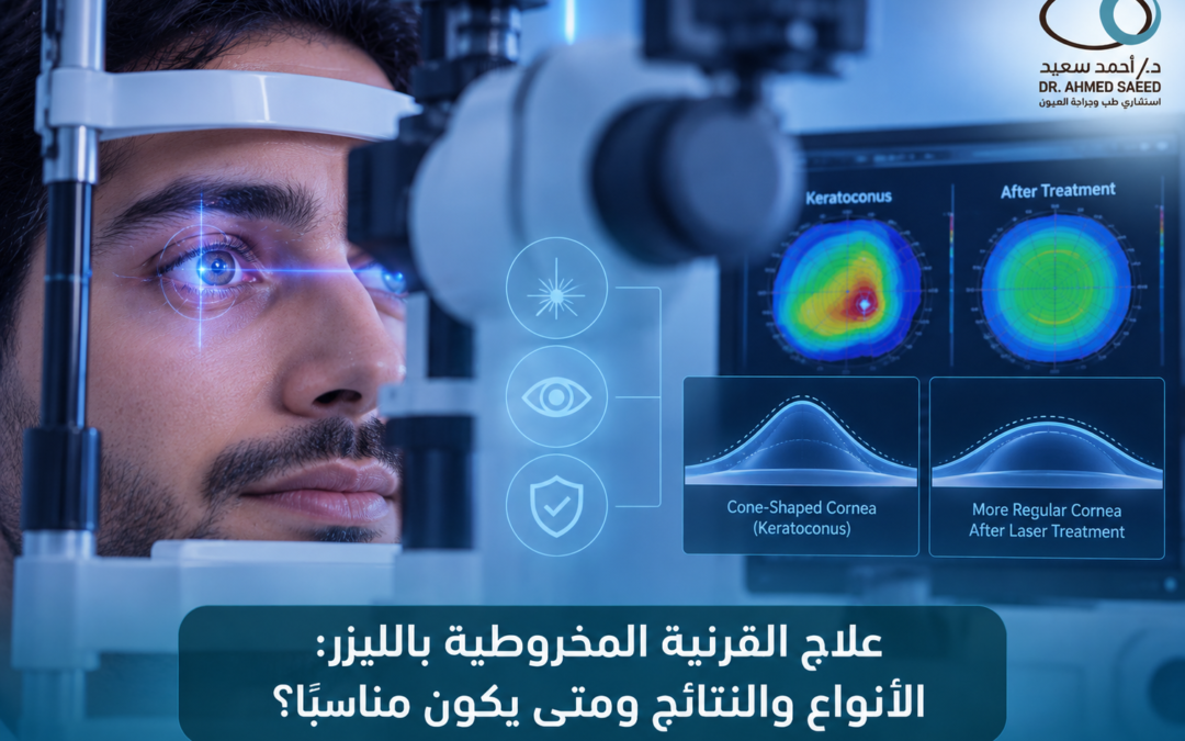 علاج القرنية المخروطية بالليزر الأنواع والنتائج ومتى يكون مناسبًا؟