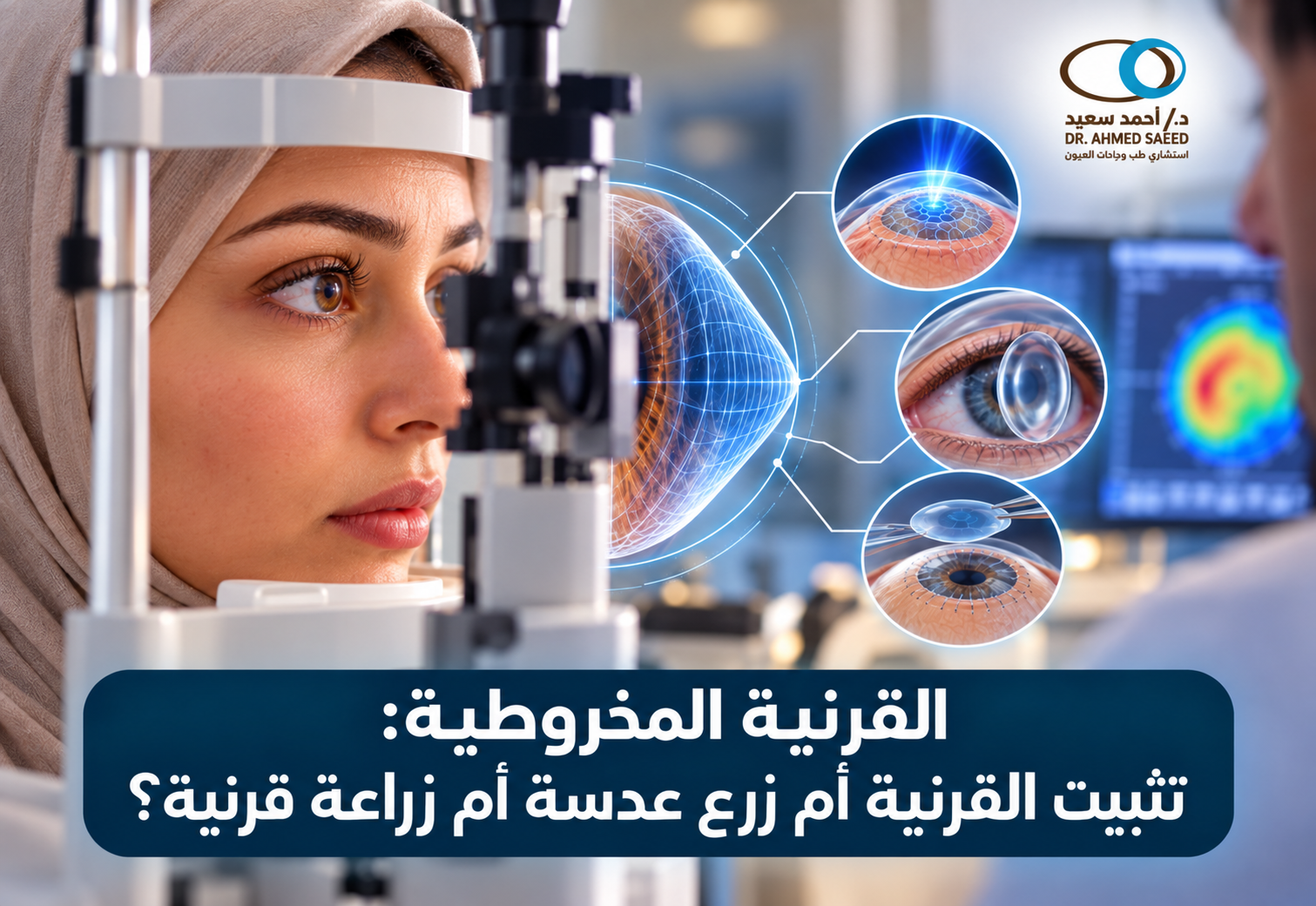 القرنية المخروطية: تثبيت القرنية أم زرع عدسة أم زراعة قرنية؟